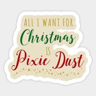 All I Want For Christmas (Color) Sticker